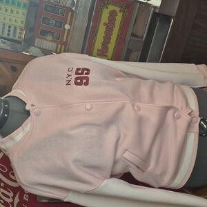 Refuge Pink Varsity Jacket